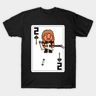 Pixelrockstars Two of Spades Playing Card T-Shirt